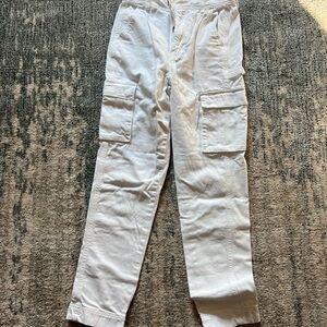 American Eagle Outfitters Men's Crisp White Cargo Pants